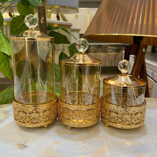 طقم علب زجاجية